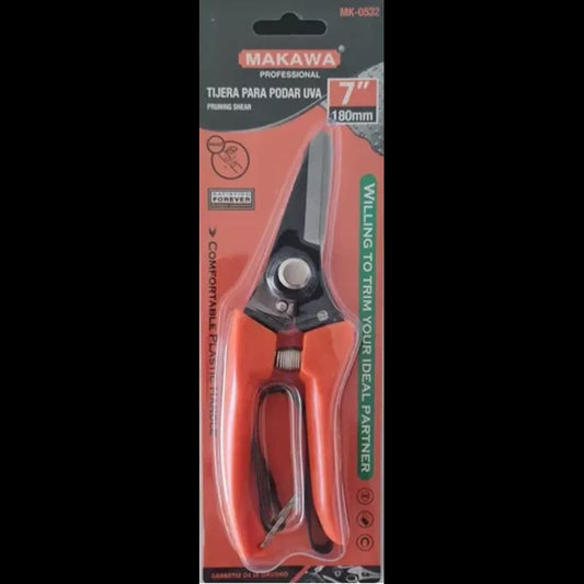 Tijera Para Podar Uva 7 Pulgadas Naranja Naranja