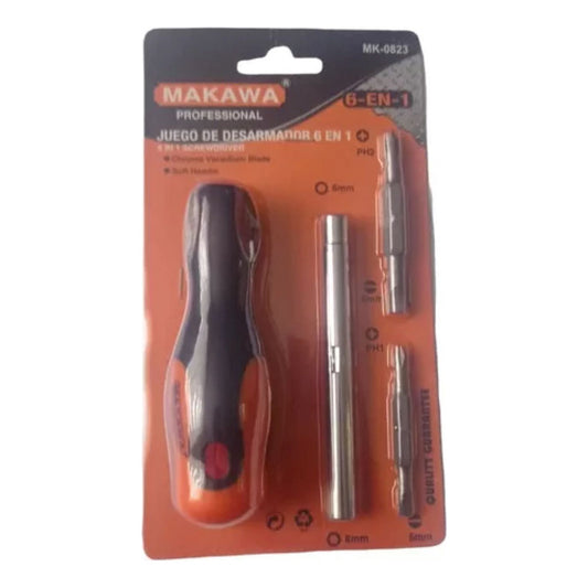 Juego Destornillador 6 En 1