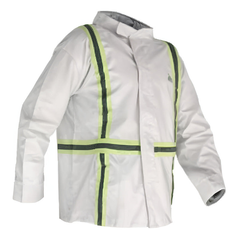 Chaqueta  Para  Soldador De Cuero Kp C/reflectante