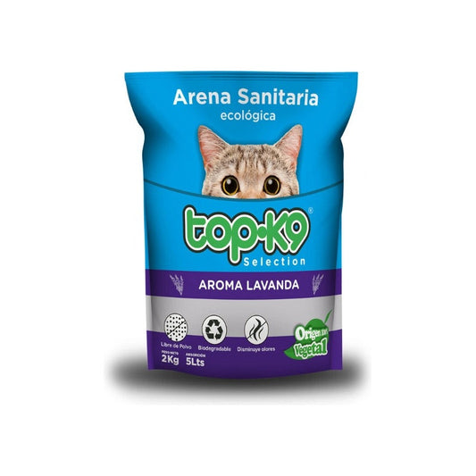 Arena Sanitaria Ecológica Top-k9 Lavanda 2 Kilos