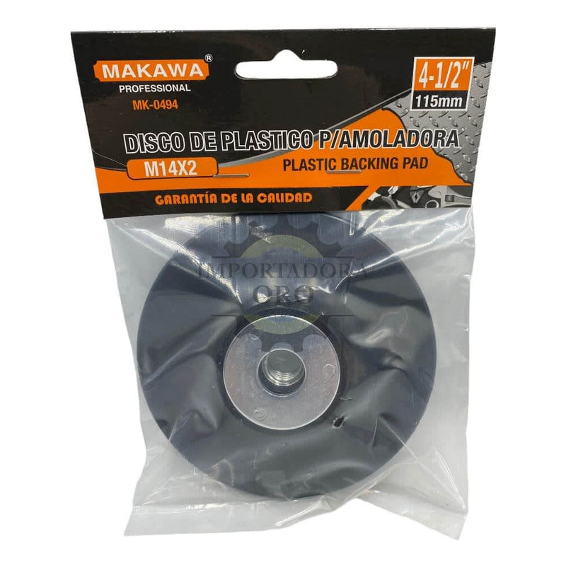 Disco Plástico P/ Esmeril - Plato Soporte Lija - 115mm