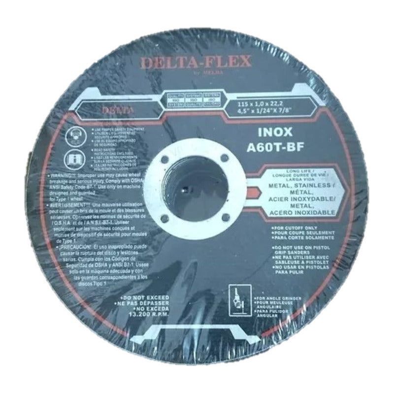 Disco Corte Inoxidable  4 1/2  X 1mm(caja De 25 Un)