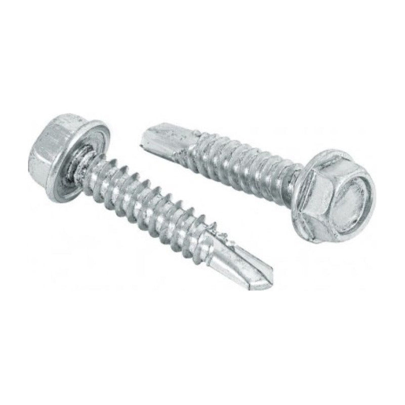 Tornillo Cabeza Hexagonal S/g Punta Broca 12-14 X 2 (100un)