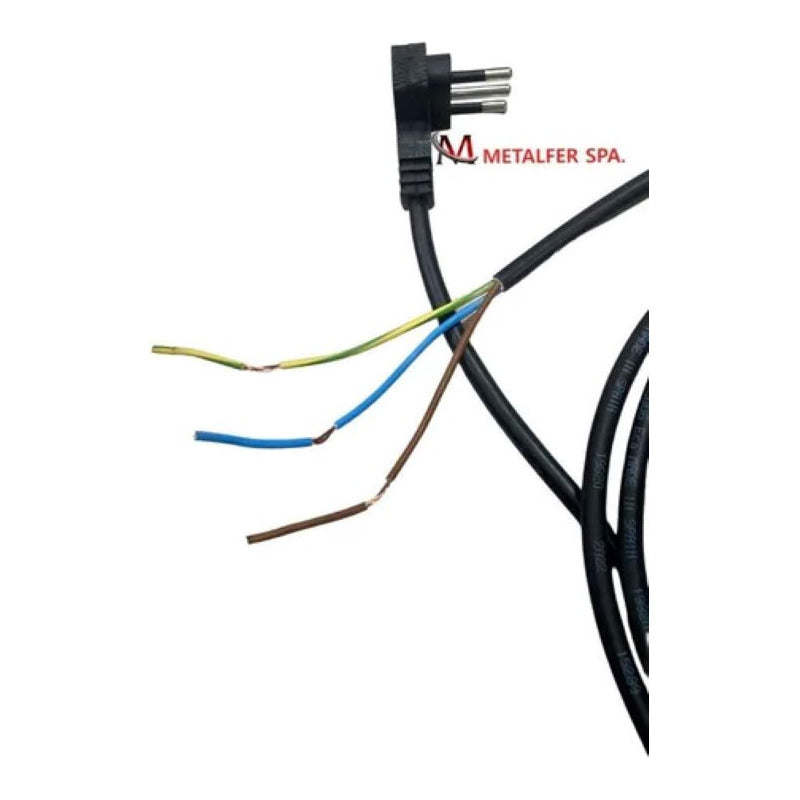 Cable Con Enchufe Inyectado 3 Mts Con Pasa Cable