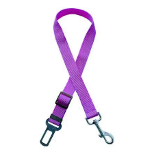 Cinturón De Seguridad Para Mascotas En Auto Arnes Oferta 2x1 Violeta Única