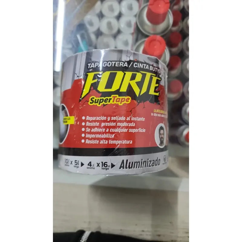 Cinta Tapagotera Butyl Aluminizada Forte Aluminizado