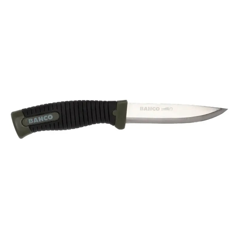 Cuchillo Bahco Sb2446 Laplander Inoxidable 10 Cm Con Funda Color Verde Oscuro