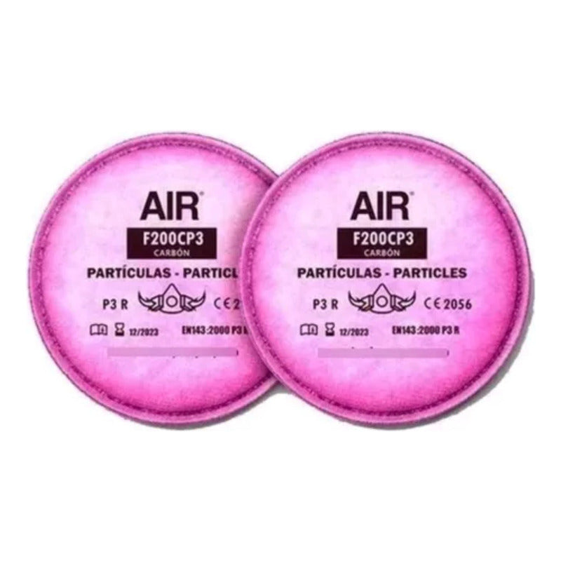 Filtro Rosado Air F200 Para Partículas Generico 3m Rosa Chicle