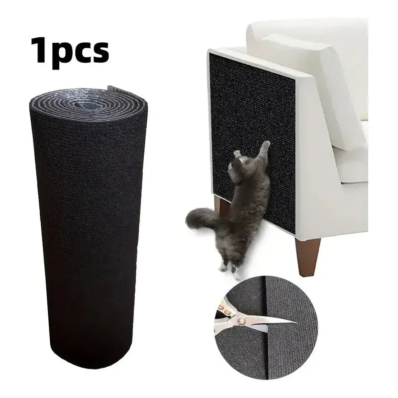 Protector De Sofá Adhesivo Rascador Gatos 30 X 60 Oferta 2x1 Negro