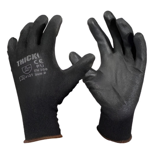 Guante Multiproposito Palma Pu Thick 12 Pares (talla 9 O 10)