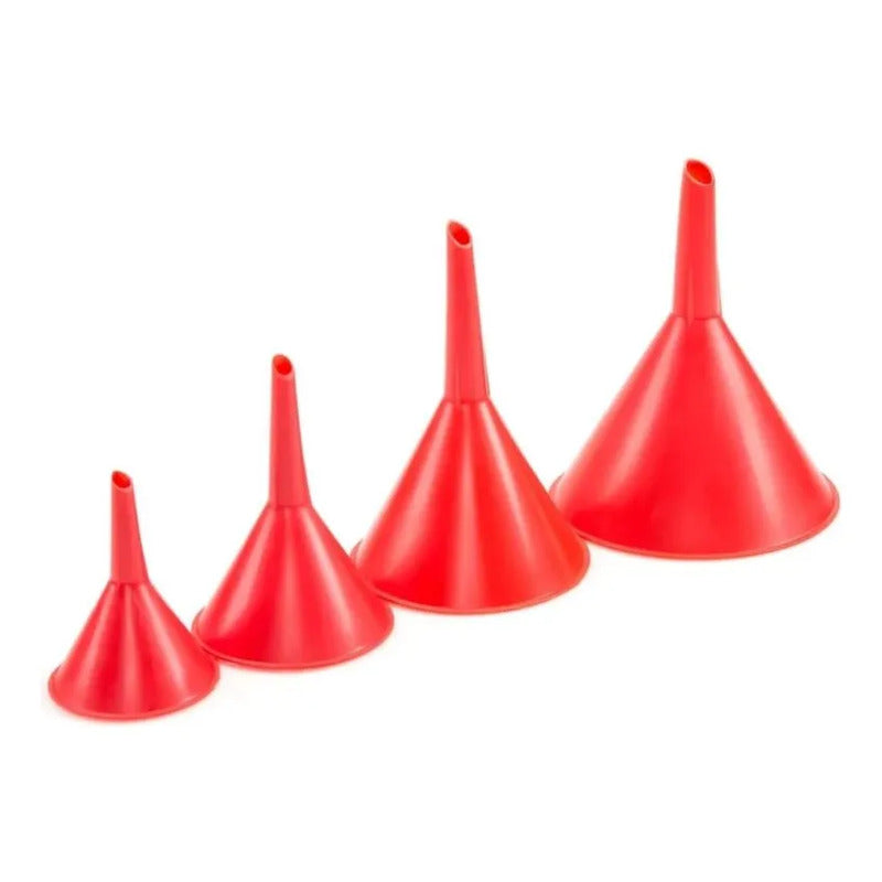Juego De Embudo De 4 Piezas Oferta 2x1 Rojo