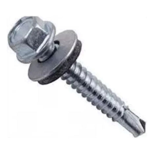 Tornillo Cabeza Hexagonal C/g Pta Broca 12-14 X 2 (100un)
