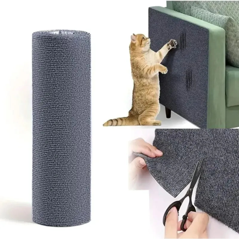 Protector De Sofá Adhesivo Rascador Gatos 30 X100 Oferta 2x1 Gris