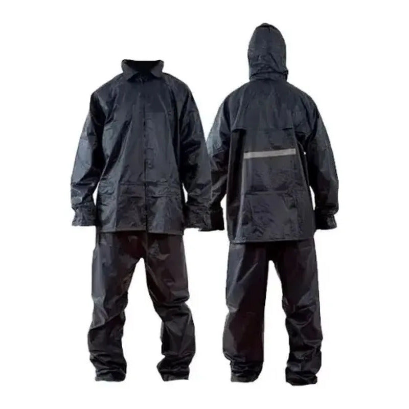 Traje De Agua Supervisor + Antena De Regalo Para Moto Azul Marino L