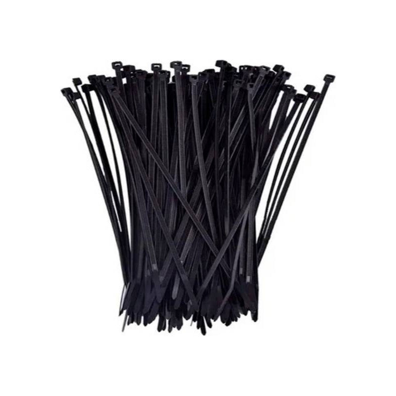 Amarra Cable Negro 4.8x300mm Paquete De 100un