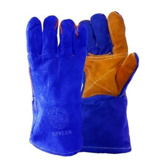 Guante Soldador Azul/forro Kevlar