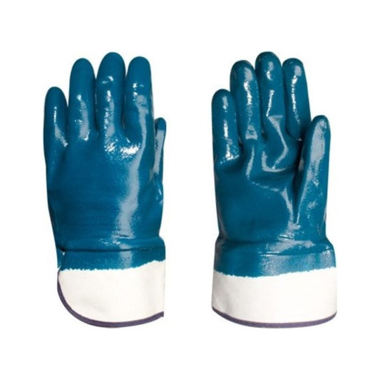Guantes Flocados Azul Nitrile