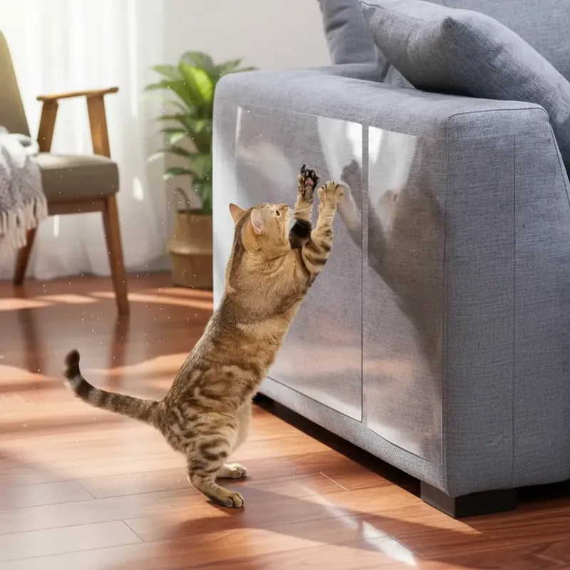 Pack 10u Protector Transparente Para Sofa Antiarañazos Gatos Transparente Liso