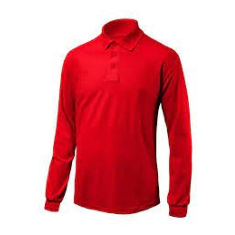 Polera De Trabajo Manga Larga Pique