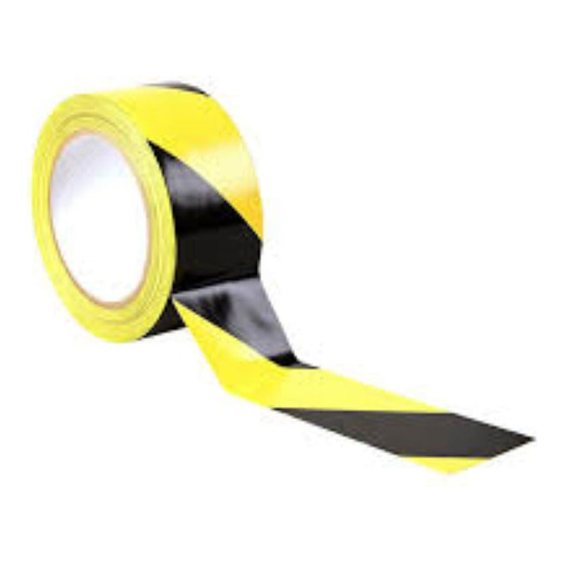 Cinta Señalizacion Pvc Amarillo / Negro 4,5mm X 50m