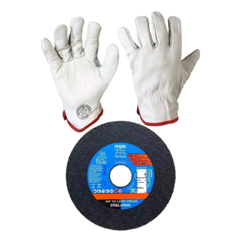 Pack Guante De Cabritilla (12 Pares) + 5 Discos De Regalo