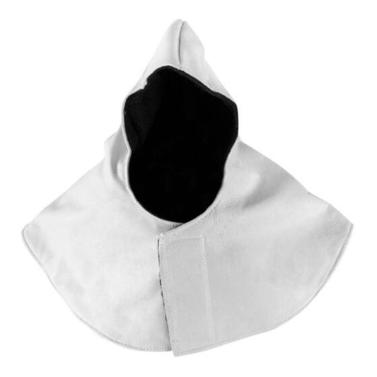 Gorro Soldador Cuero Tipo Monja Color Blanco Talla Estandar