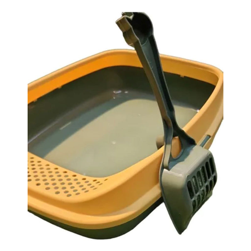 Arenero Con Pala Resistente Y Comodo Para Gatos