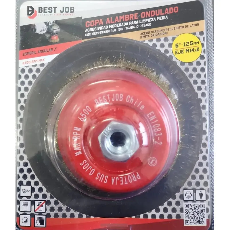 Cepillo De Alambre Grata Copa Ondulado 5   X 125mm