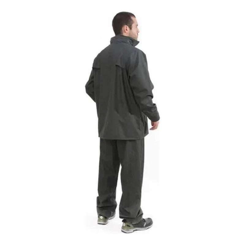 Pack Traje Pu Impermeable + Botas De Pvc Sin Puntas
