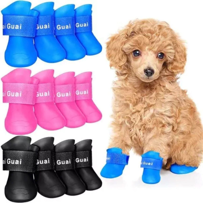 Botas Zapatos Antideslizante Impermeable Mascota Perro  S
