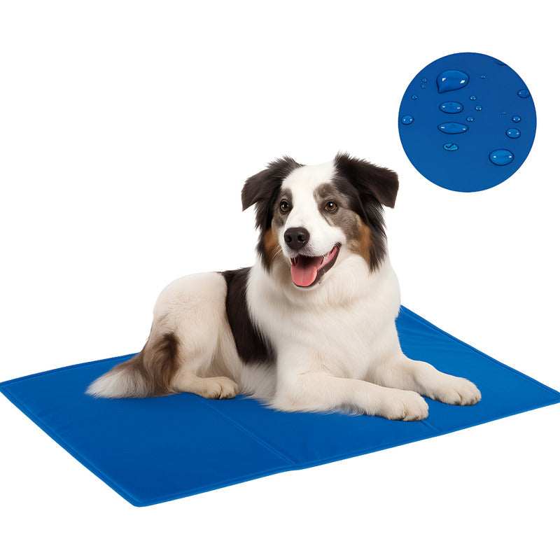 Manta Refrescante Para Perros 90x50 Cm Roro Talla L Colchon Perro Azul Oscuro Sin Diseño