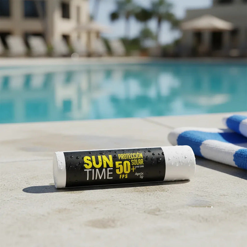 Protector Solar De Labios Sun Time - Lipstick Oferta 2x1