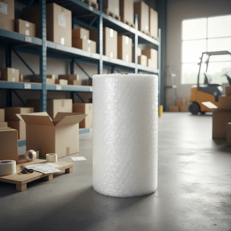 Rollo Plástico Burbujas 100 Mts X  1mtrs Blanco