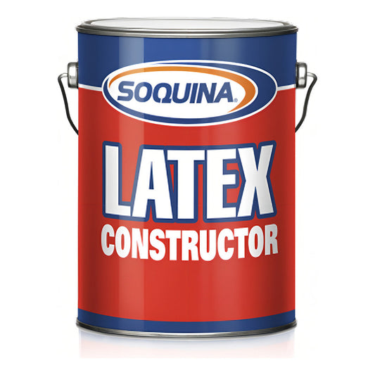 Pintura Latex Soquina Constructor Galon Antihongos Color Blanco