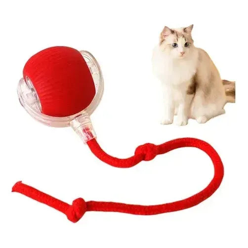 Pelota Eléctrica Para Gatos Interactivo Automat Oferta 2x1 Rojo