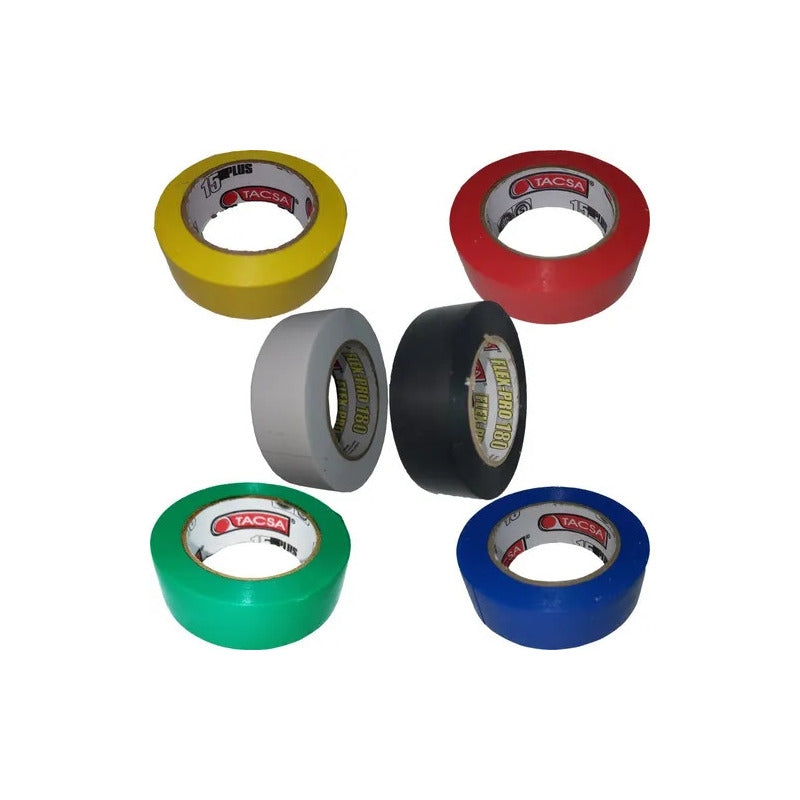 Cinta Aisladora Set 5und De 18mm X 5m Surtido Cinta Aisladora