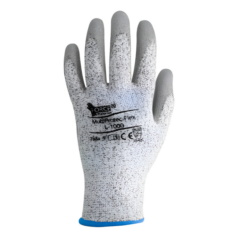 Guante Anticorte Multiprotec Gris Flex-1000 Talla 10