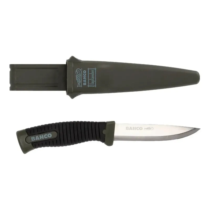 Cuchillo Bahco  Laplander  Con Funda Color Verde Oscuro Verde Oscuro