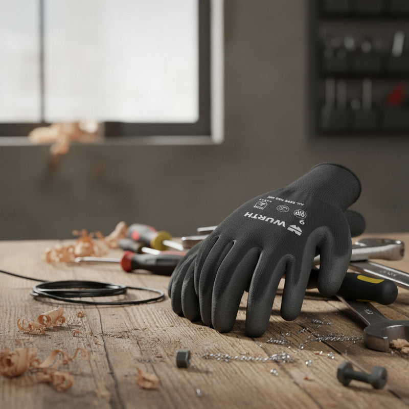 Guante Pu Microporo Negro Ecoline T10 Pack 36 Pares