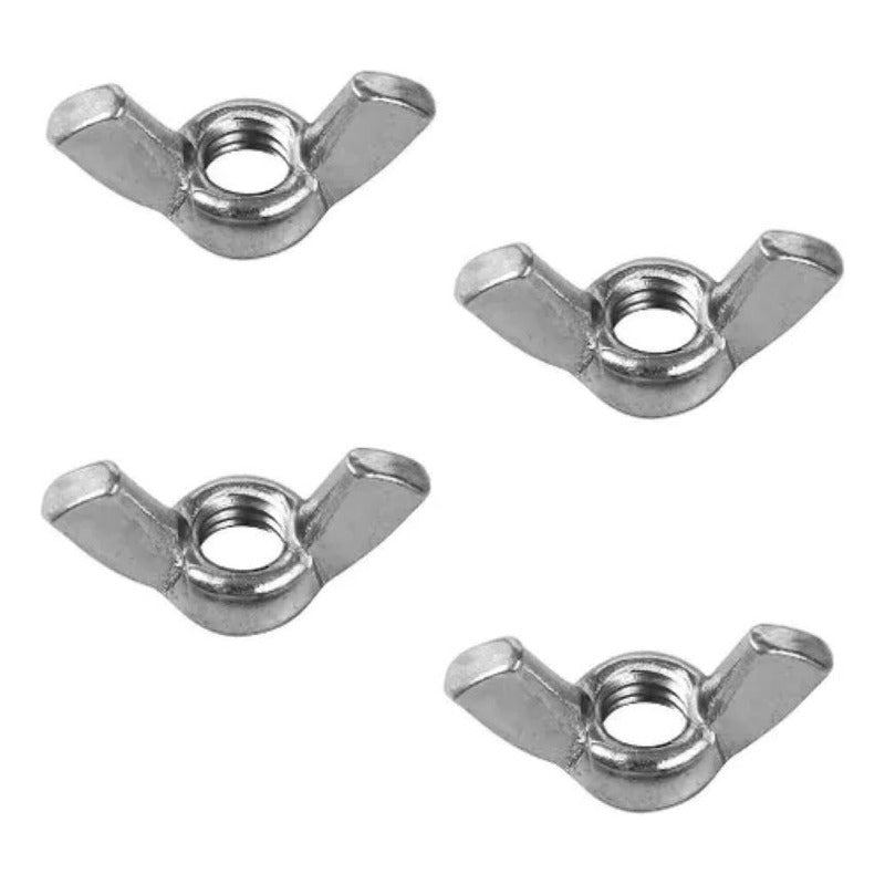 Tuerca Mariposa Zincada De 3/8. 100 Unidades.