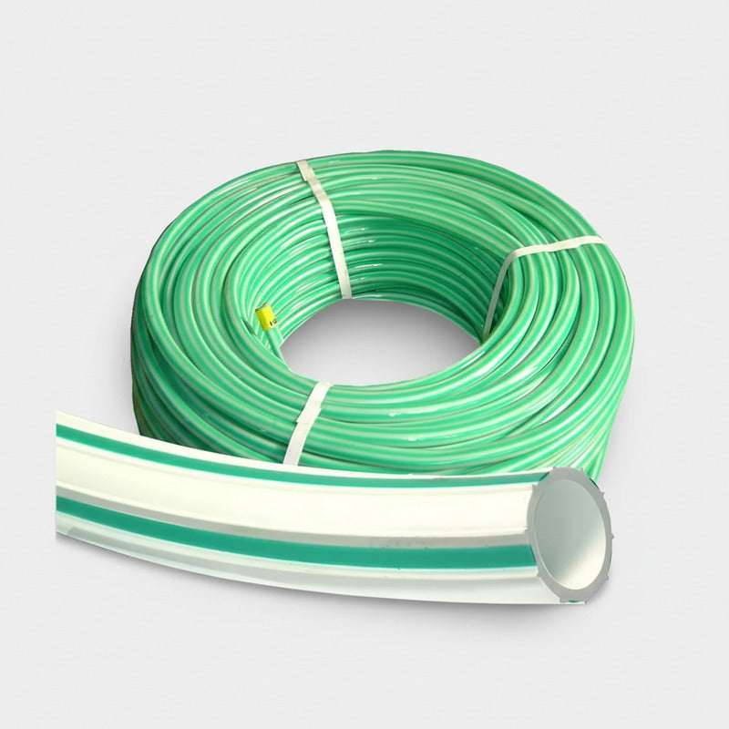 Manguera Jardin 1 Pulgada Bicolor Blanca/verde 50 M - Verde Verde Claro
