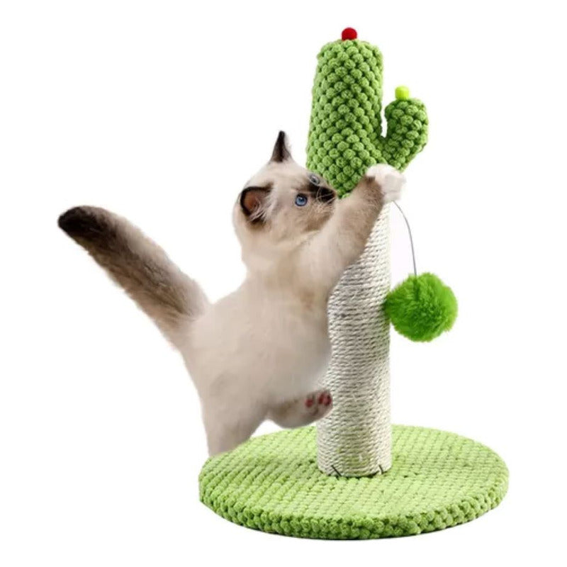 Rascador Para Gato Con Pelota De Juguete En Forma De Cactus