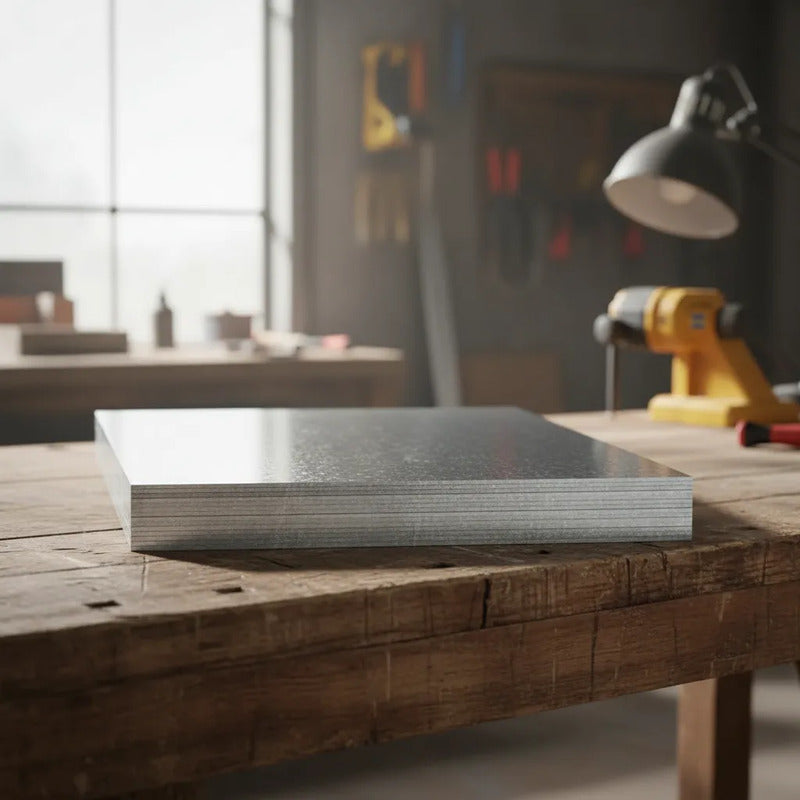 Plancha Galvanizada 0.8mmx1500x3000 Plateado
