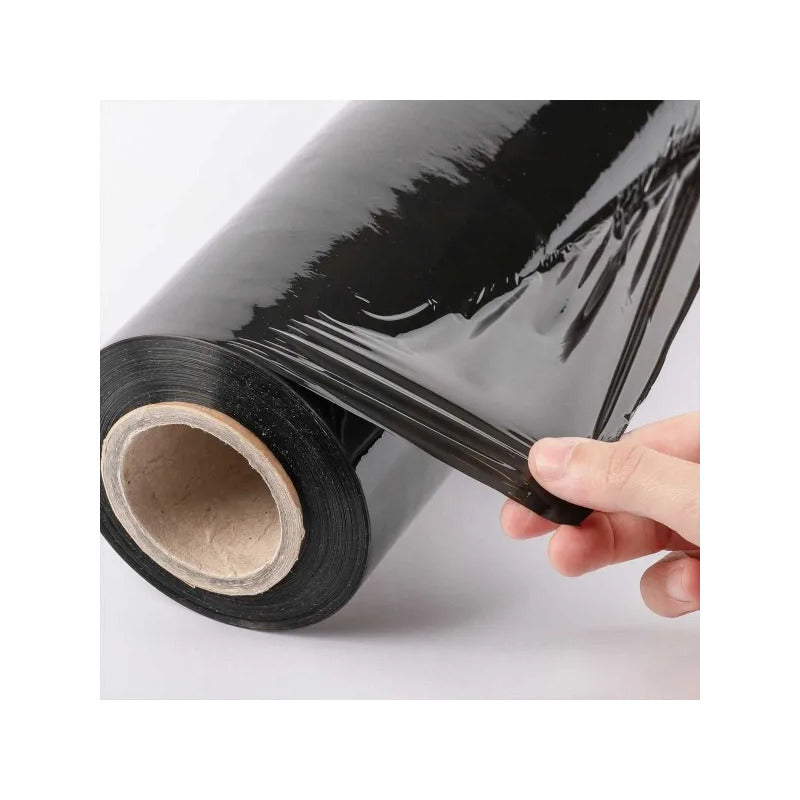 Film Negro Para Embalaje Rollo 300 Mts Strech Negro