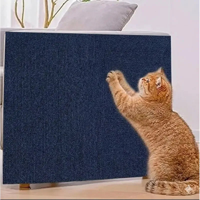 Protector De Sofá Adhesivo Rascador Gatos 30 X100 Oferta 2x1 Azul