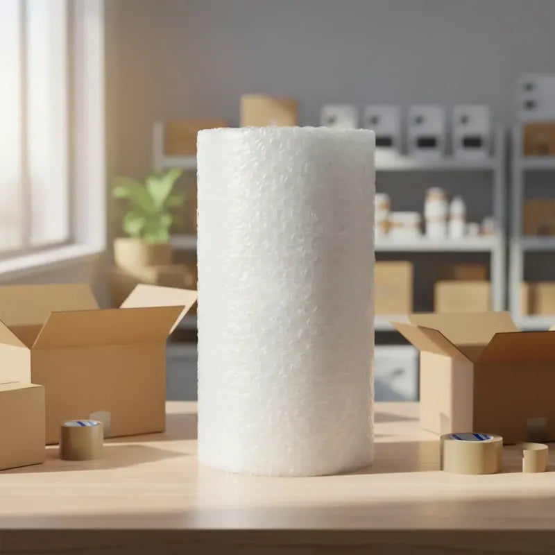 Rollo Plástico Burbujas 5 Mts X  1mtrs Blanco