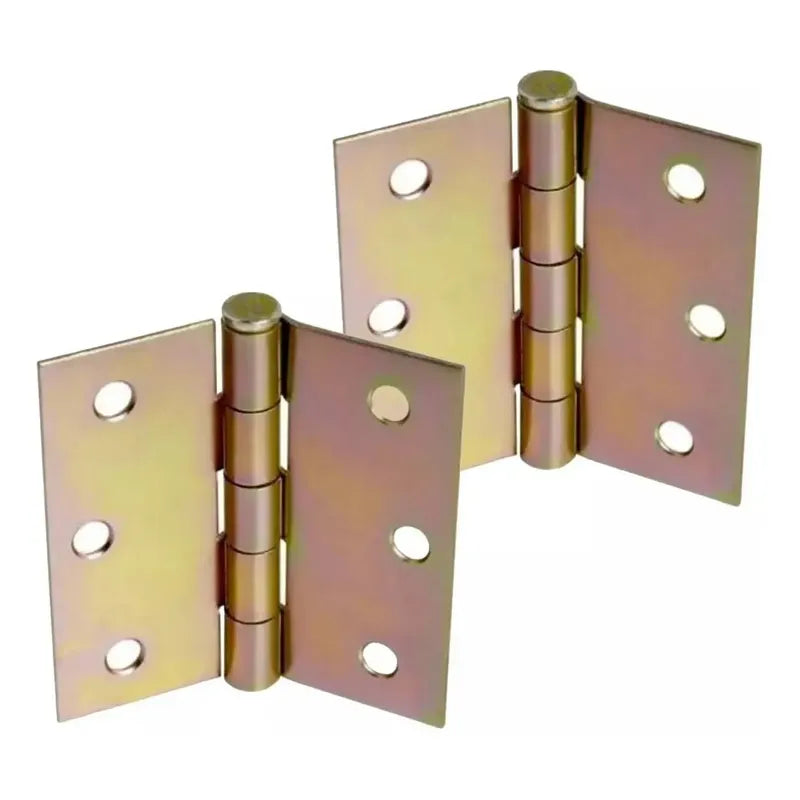 2 Bisagra Galvanizada Zn 2pcs 3 +12 Tornillos Oferta 2x1