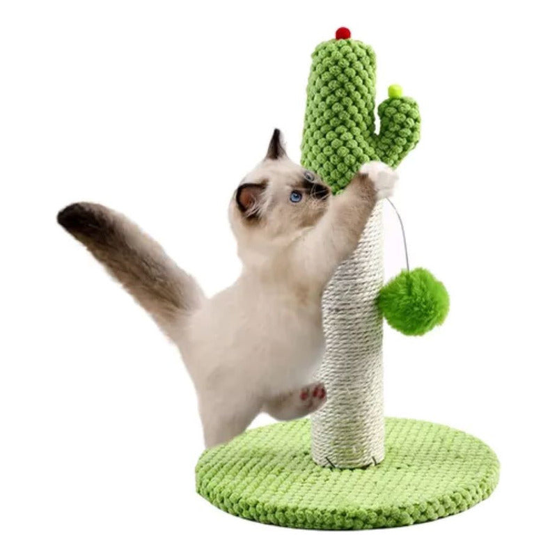 Rascador Para Gato Con Pelota De Juguete En Forma De Cactus