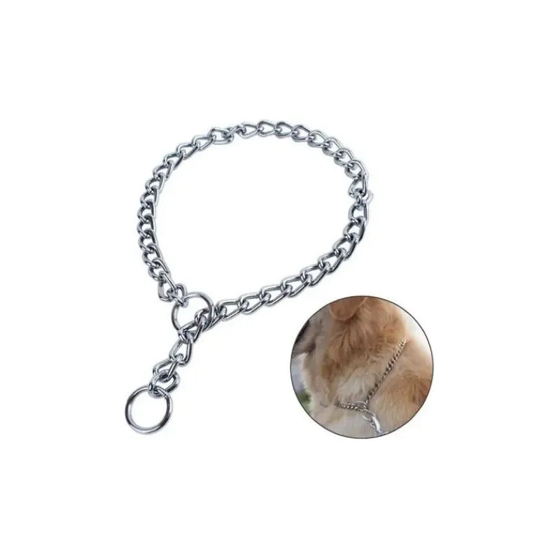 Collar De Adiestramiento Canino  Tamaño 50 Cm Oferta 2x1 Cromo