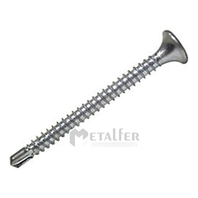 Tornillo Volcanita Zn Pta Broca De 6 X 1 5/8 ( 1.000 Un)